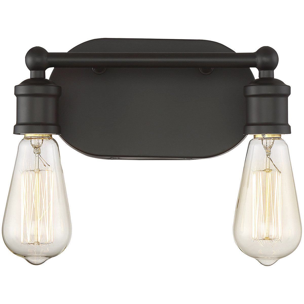 Meridian 2-Light Bathroom Vanity Light in Oil Rubbed Bronze M80011ORB