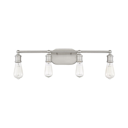 Meridian Lite Trends 4-Light Bathroom Vanity Light in Brushed Nickel M80013BN