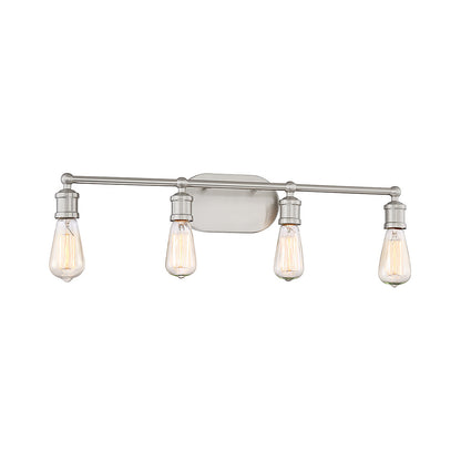 Meridian Lite Trends 4-Light Bathroom Vanity Light in Brushed Nickel M80013BN