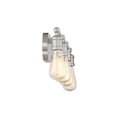 Meridian Lite Trends 4-Light Bathroom Vanity Light in Brushed Nickel M80013BN