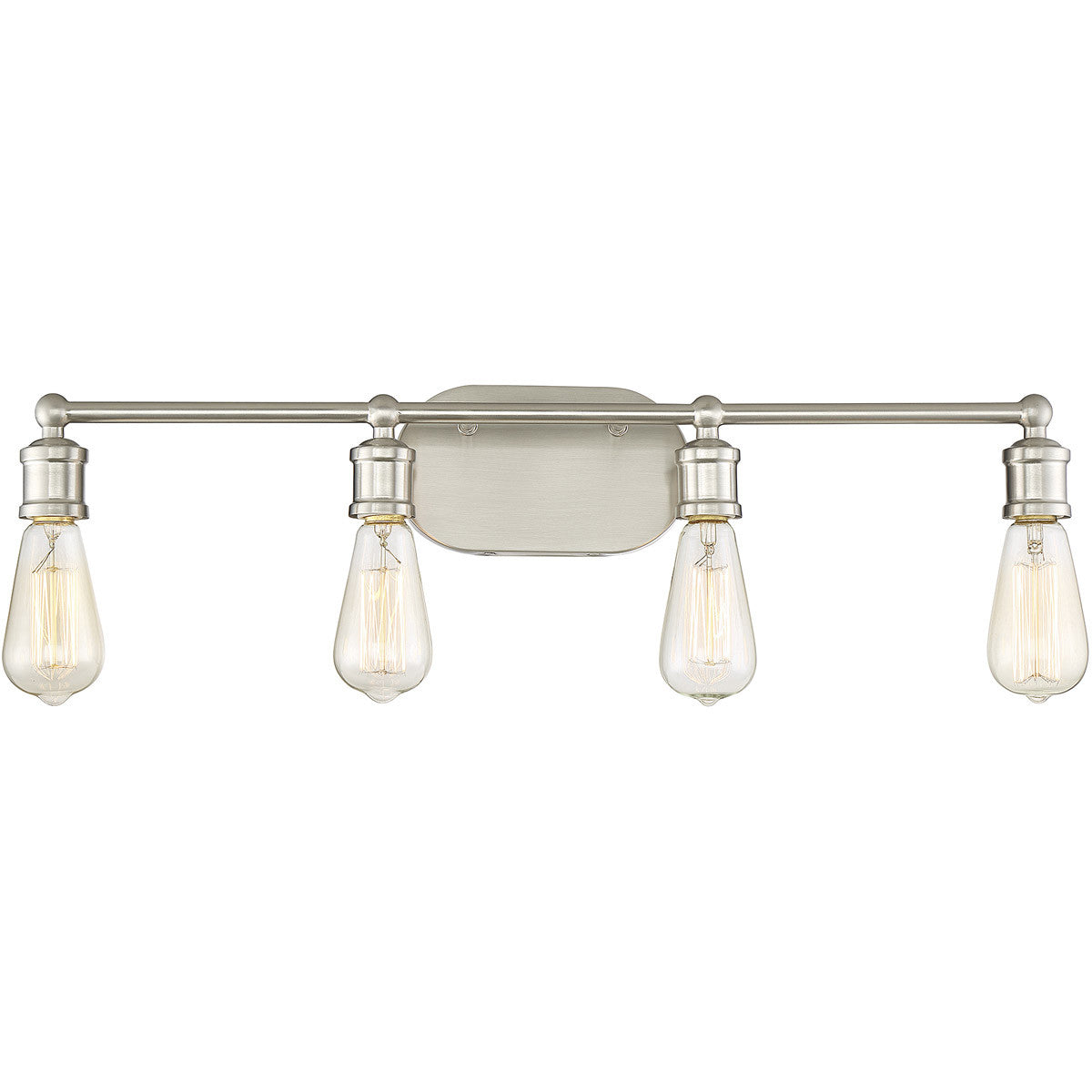 Meridian 4-Light Bathroom Vanity Light in Brushed Nickel M80013BN