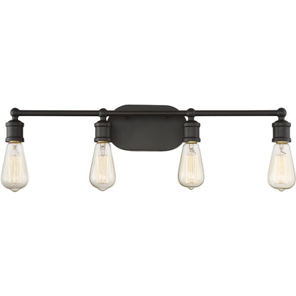 Meridian 4-Light Bathroom Vanity Light in Oil Rubbed Bronze M80013ORB