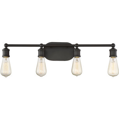 Meridian Lite Trends 4-Light Bathroom Vanity Light in Oil Rubbed Bronze M80013ORB