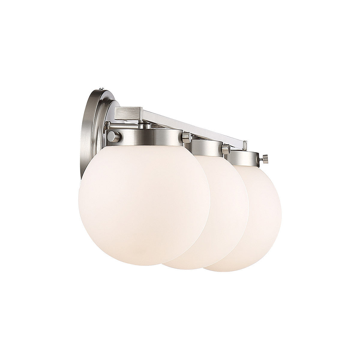 Meridian Lite Trends 3-Light Bathroom Vanity Light in Brushed Nickel M80023BN