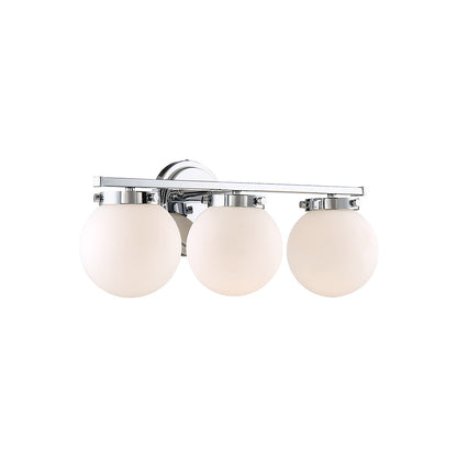 Meridian Lite Trends 3-Light Bathroom Vanity Light in Chrome M80023CH