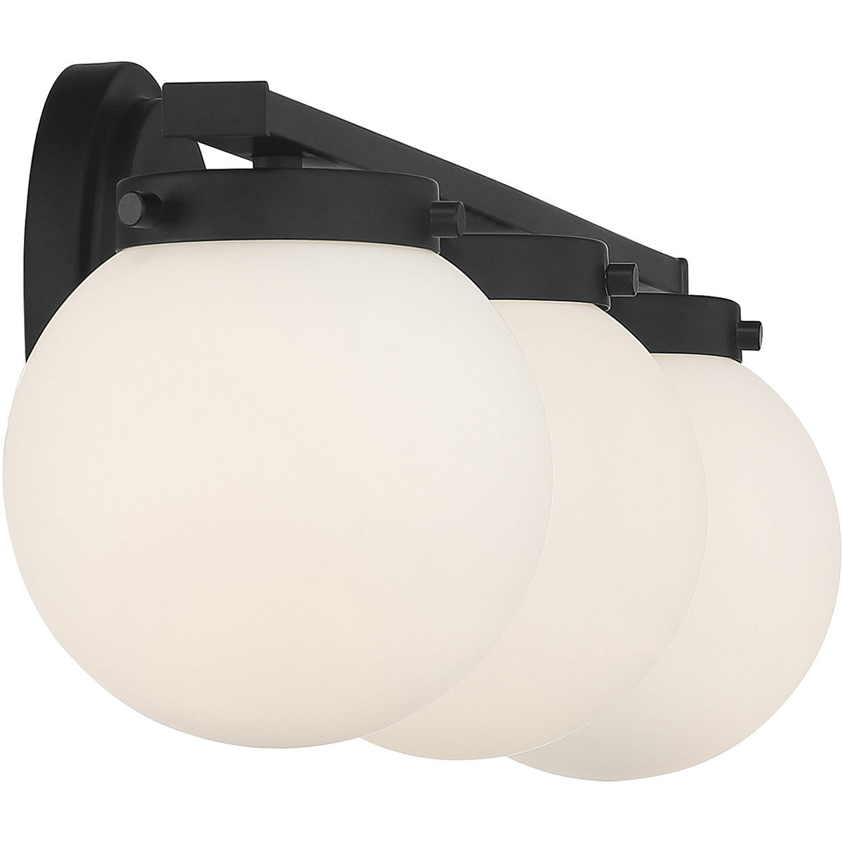 Meridian Lite Trends 3-Light Bathroom Vanity Light in Matte Black M80023MBK