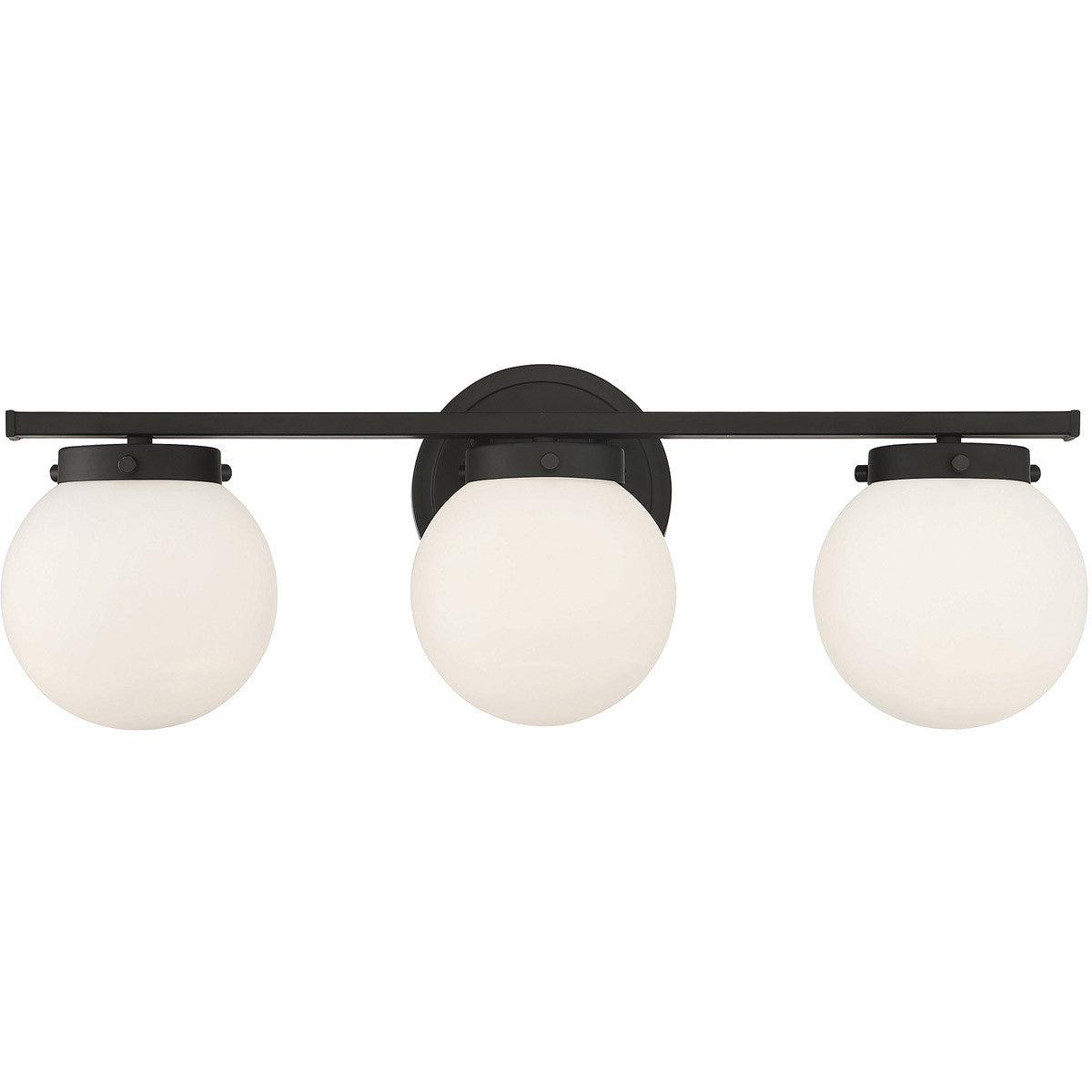 Meridian 3-Light Bathroom Vanity Light in Matte Black M80023MBK