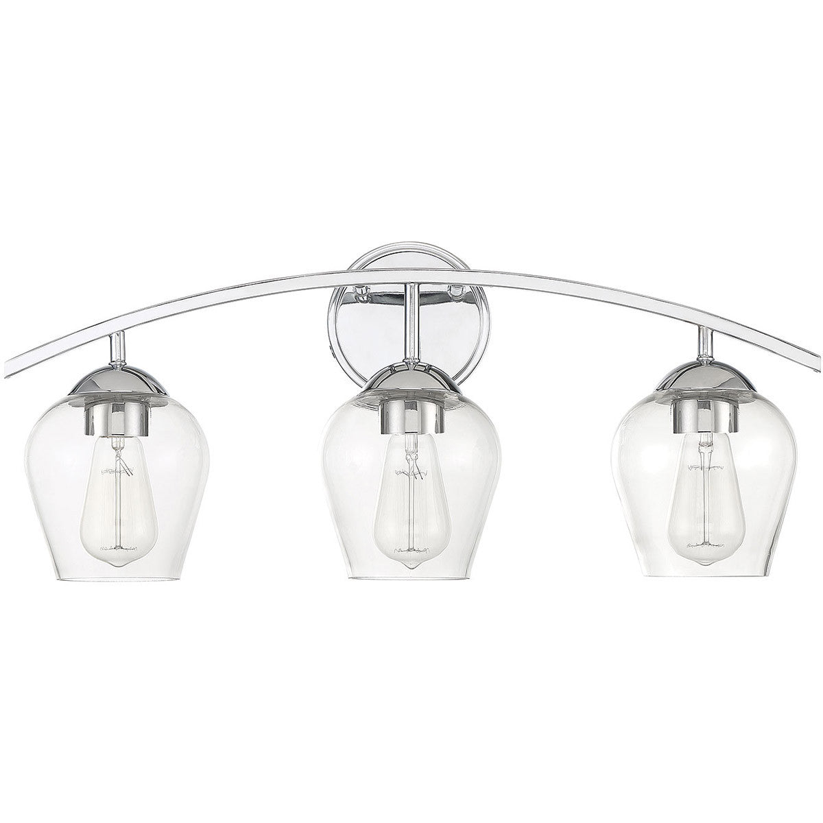 Meridian Lite Trends 3-Light Bathroom Vanity Light in Chrome M80032CH