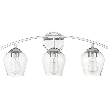 Meridian Lite Trends 3-Light Bathroom Vanity Light in Chrome M80032CH