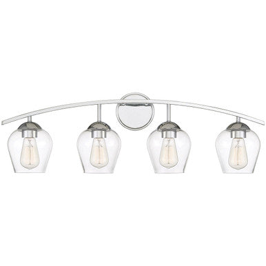 Meridian Lite Trends 4-Light Bathroom Vanity Light in Chrome M80033CH