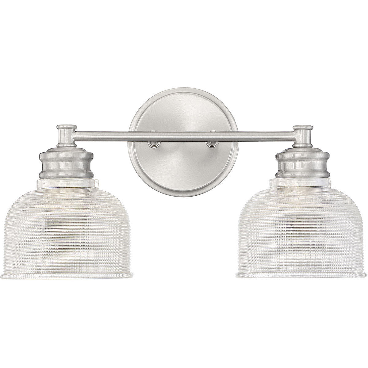 Meridian Lite Trends 2-Light Bathroom Vanity Light in Brushed Nickel M80034BN