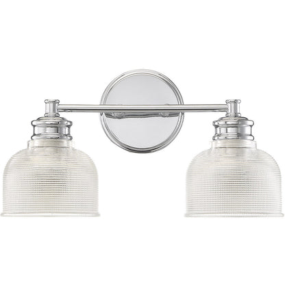 Meridian Lite Trends 2-Light Bathroom Vanity Light in Chrome M80034CH