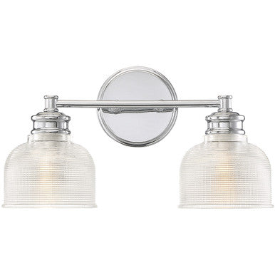 Meridian Lite Trends 2-Light Bathroom Vanity Light in Chrome M80034CH