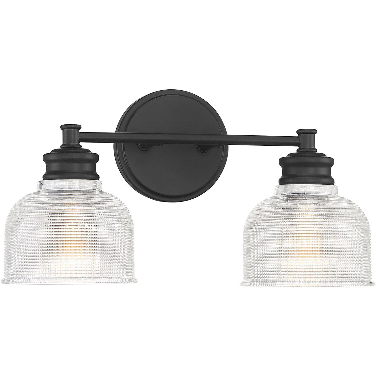 Meridian Lite Trends 2-Light Bathroom Vanity Light in Matte Black M80034MBK