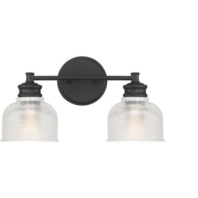 Meridian Lite Trends 2-Light Bathroom Vanity Light in Matte Black M80034MBK