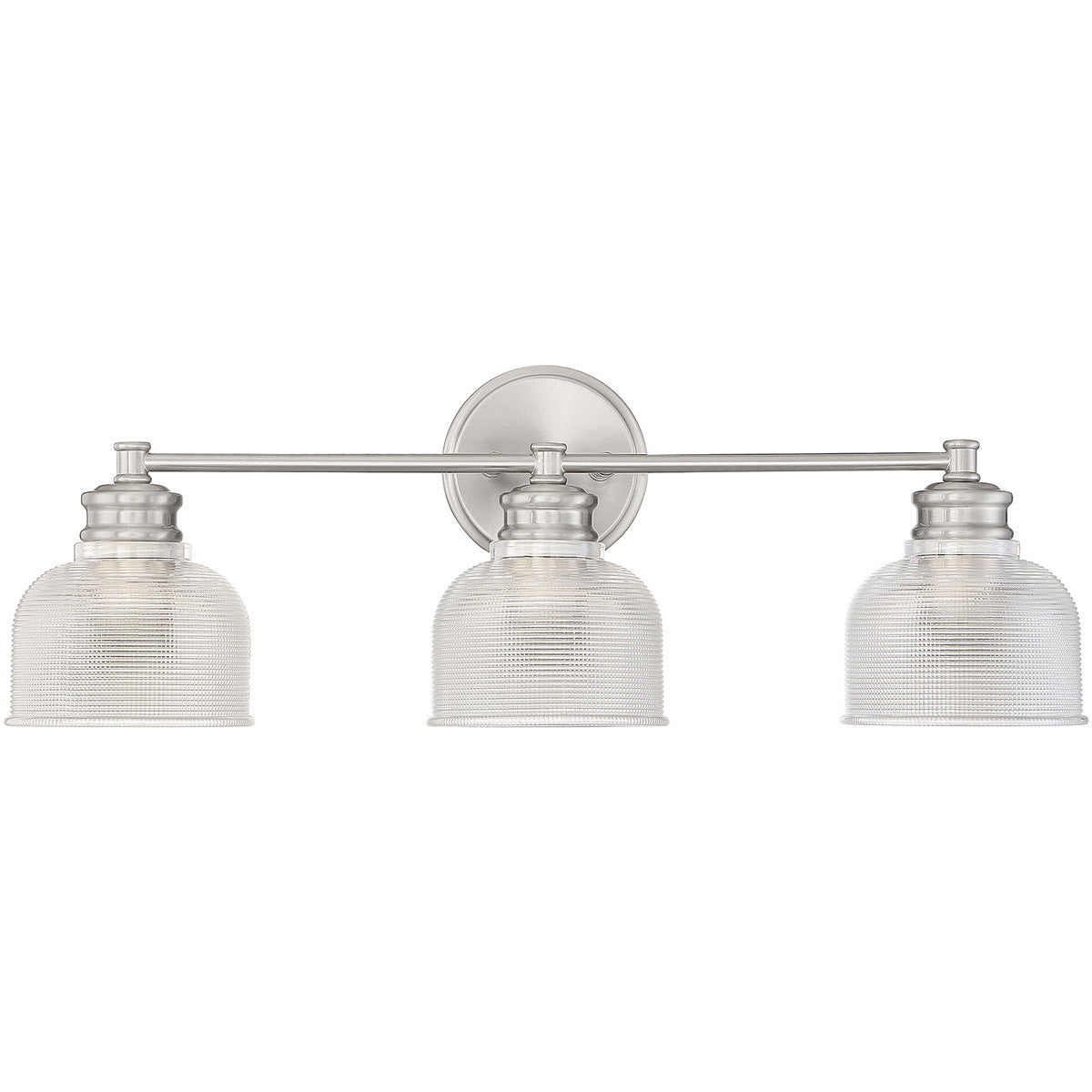 Meridian Lite Trends 3-Light Bathroom Vanity Light in Brushed Nickel M80035BN