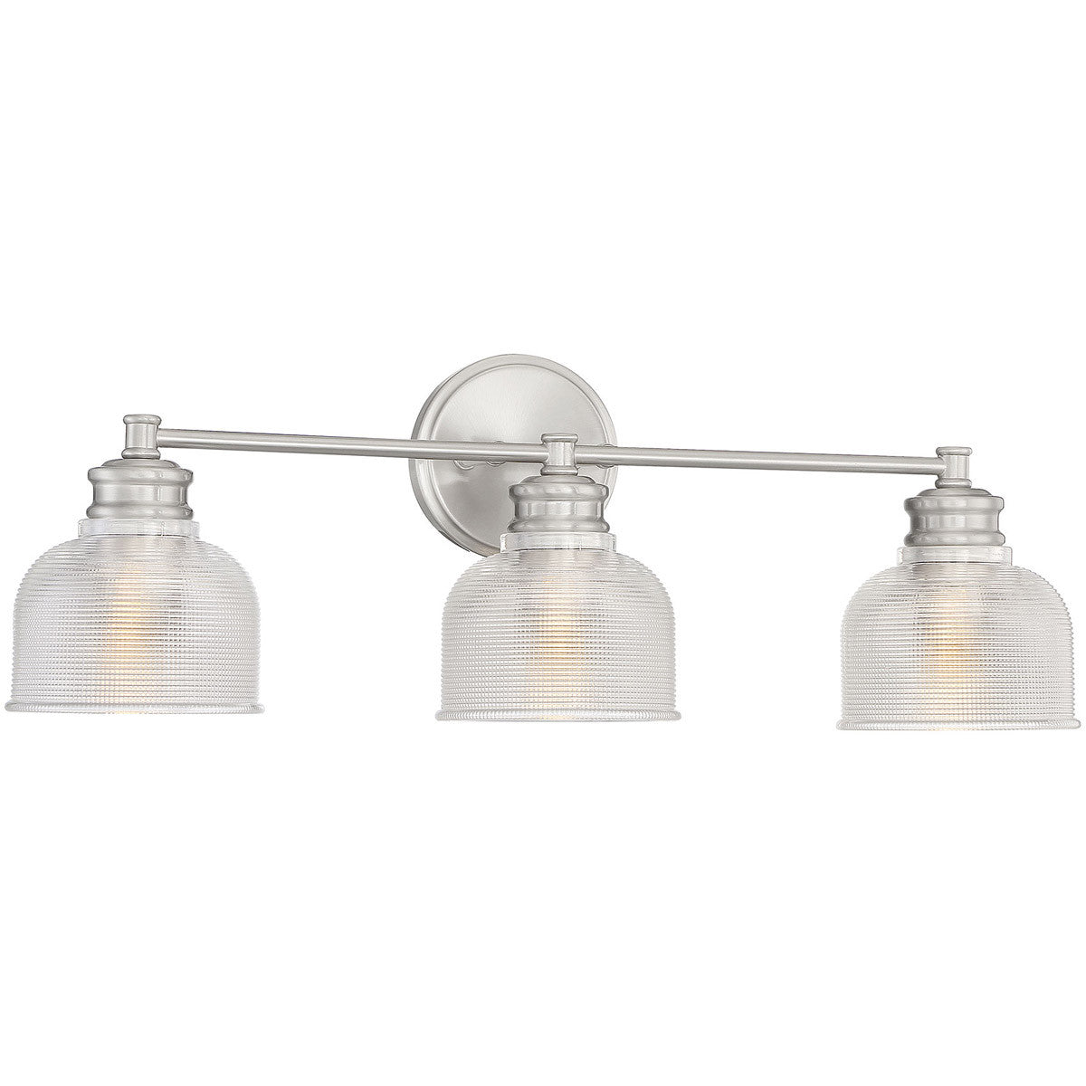 Meridian Lite Trends 3-Light Bathroom Vanity Light in Brushed Nickel M80035BN