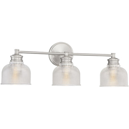 Meridian Lite Trends 3-Light Bathroom Vanity Light in Brushed Nickel M80035BN