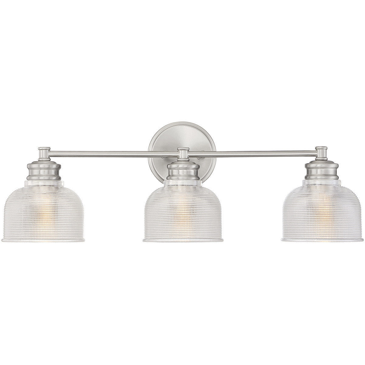 Meridian 3-Light Bathroom Vanity Light in Brushed Nickel M80035BN