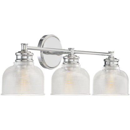 Meridian Lite Trends 3-Light Bathroom Vanity Light in Chrome M80035CH