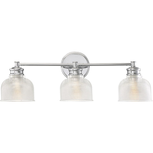 Meridian 3-Light Bathroom Vanity Light in Chrome M80035CH