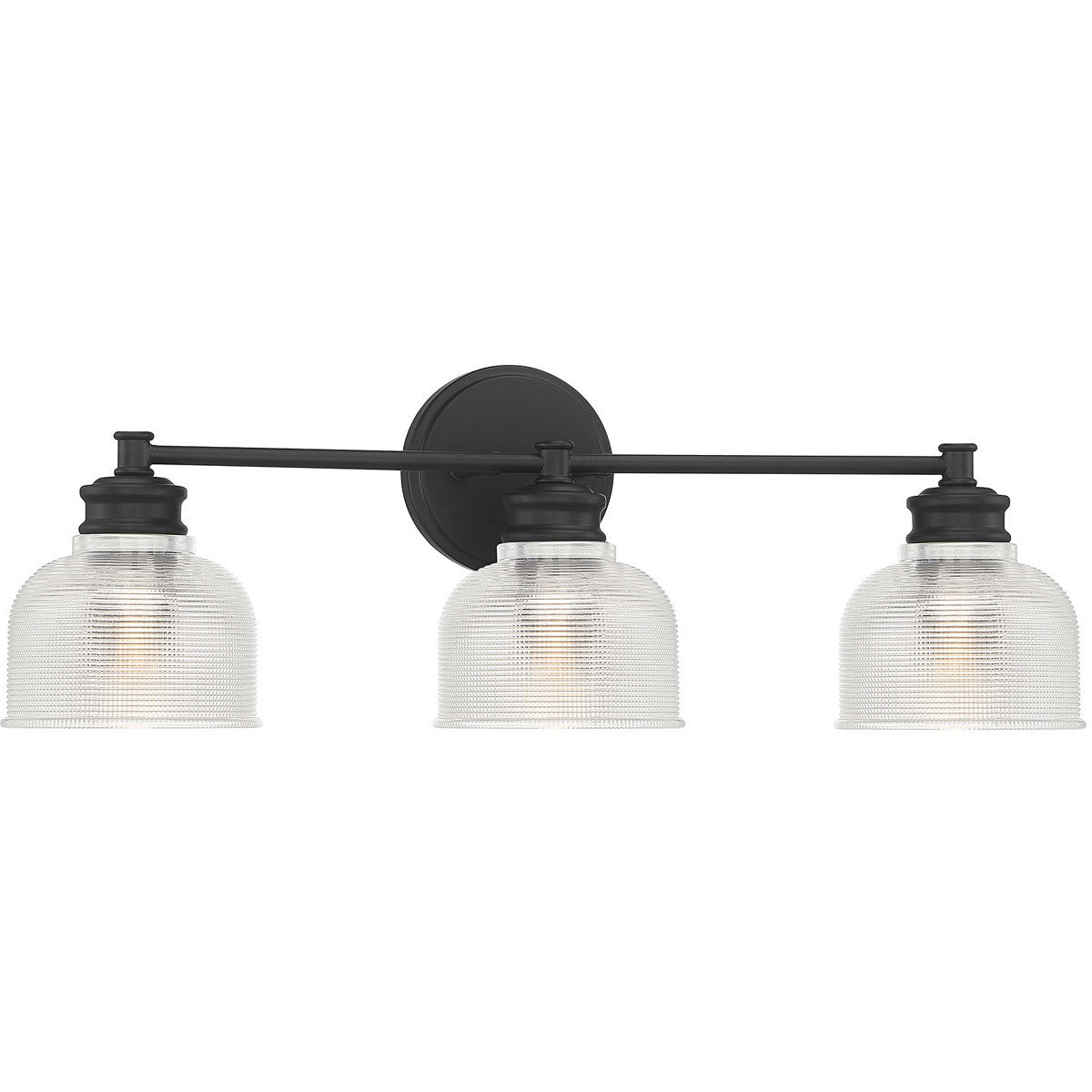 Meridian Lite Trends 3-Light Bathroom Vanity Light in Matte Black M80035MBK