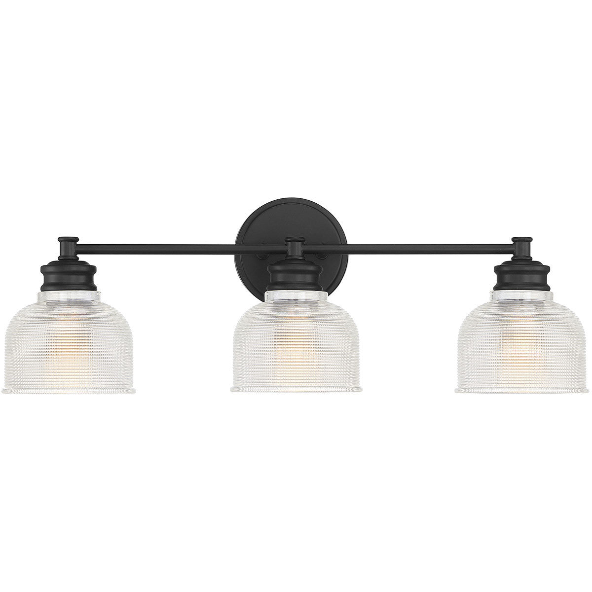 Meridian 3-Light Bathroom Vanity Light in Matte Black M80035MBK