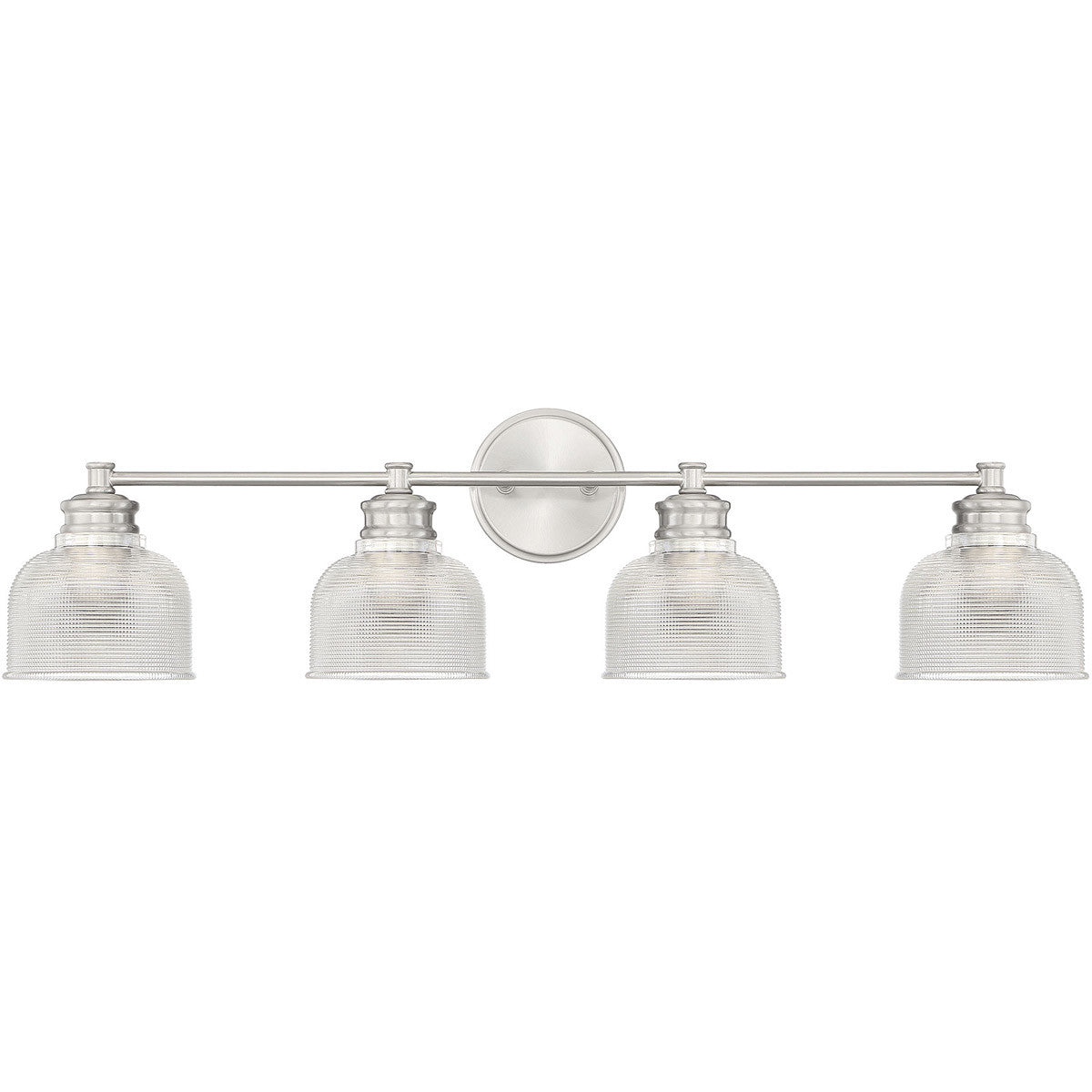 Meridian Lite Trends 4-Light Bathroom Vanity Light in Brushed Nickel M80036BN