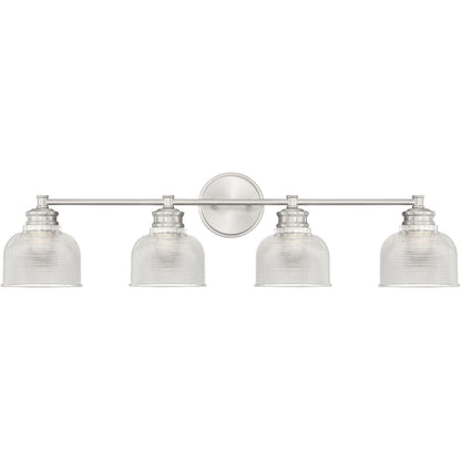 Meridian Lite Trends 4-Light Bathroom Vanity Light in Brushed Nickel M80036BN