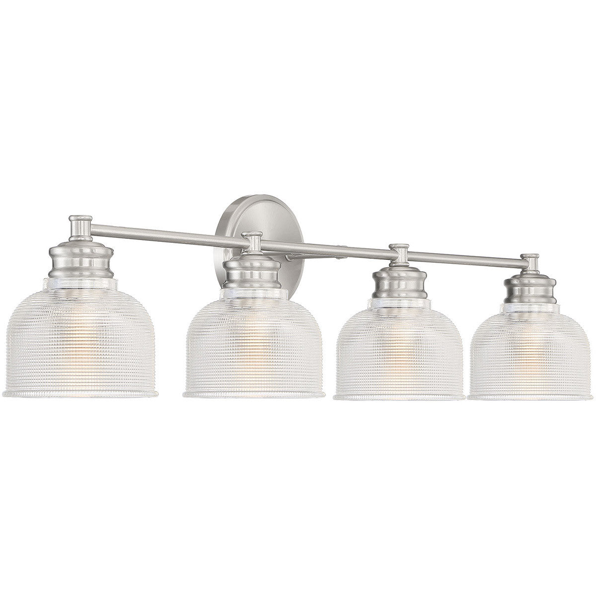 Meridian Lite Trends 4-Light Bathroom Vanity Light in Brushed Nickel M80036BN