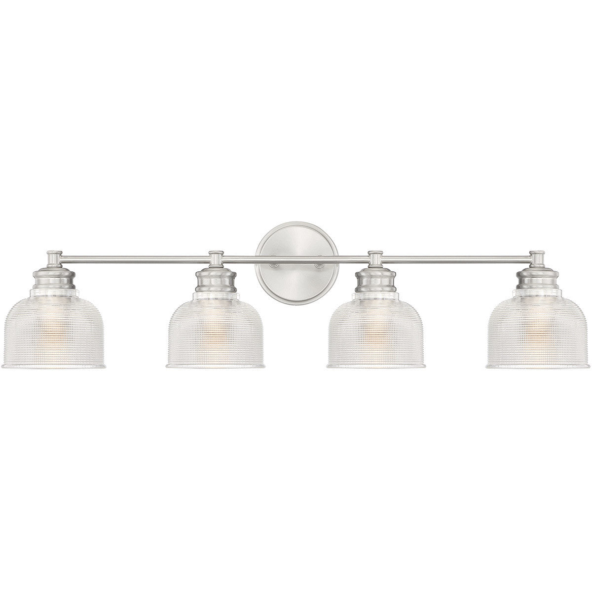 Meridian 4-Light Bathroom Vanity Light in Brushed Nickel M80036BN