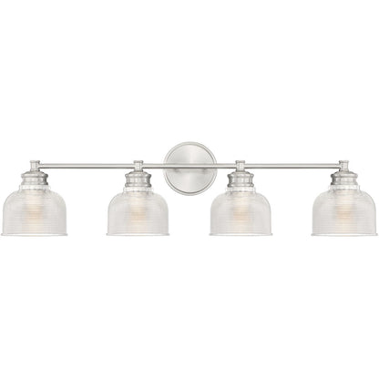 Meridian 4-Light Bathroom Vanity Light in Brushed Nickel M80036BN