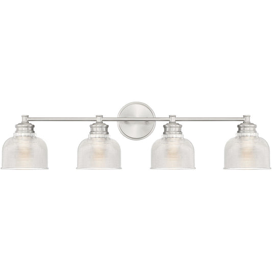 Meridian 4-Light Bathroom Vanity Light in Brushed Nickel M80036BN