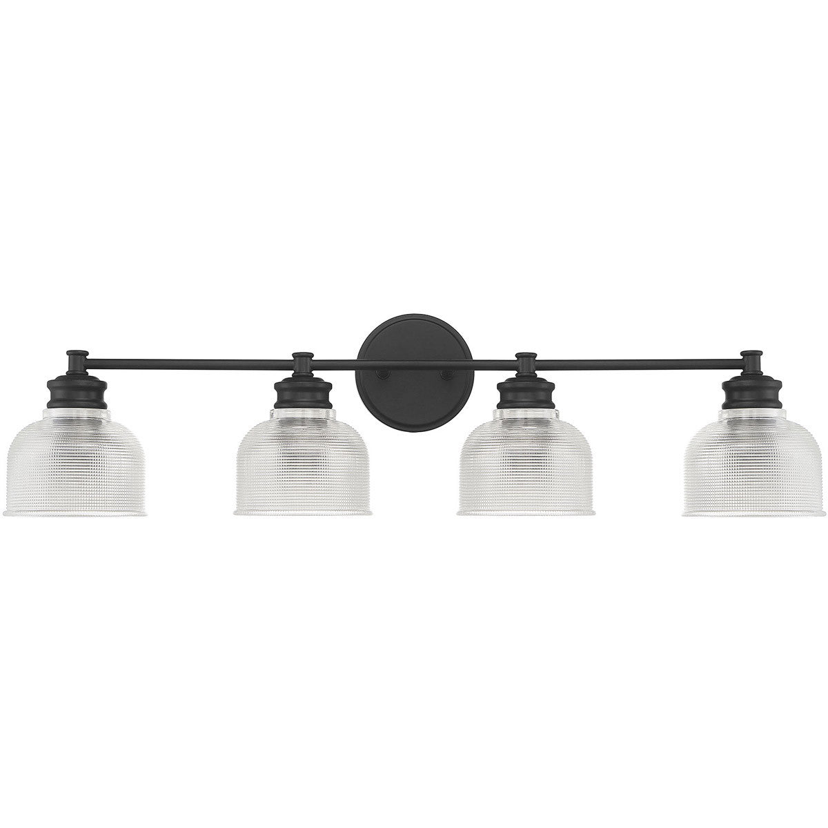 Meridian Lite Trends 4-Light Bathroom Vanity Light in Matte Black M80036MBK