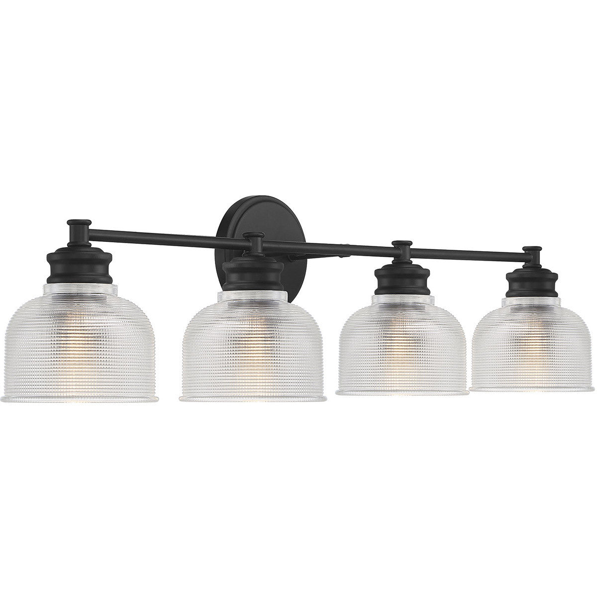 Meridian Lite Trends 4-Light Bathroom Vanity Light in Matte Black M80036MBK