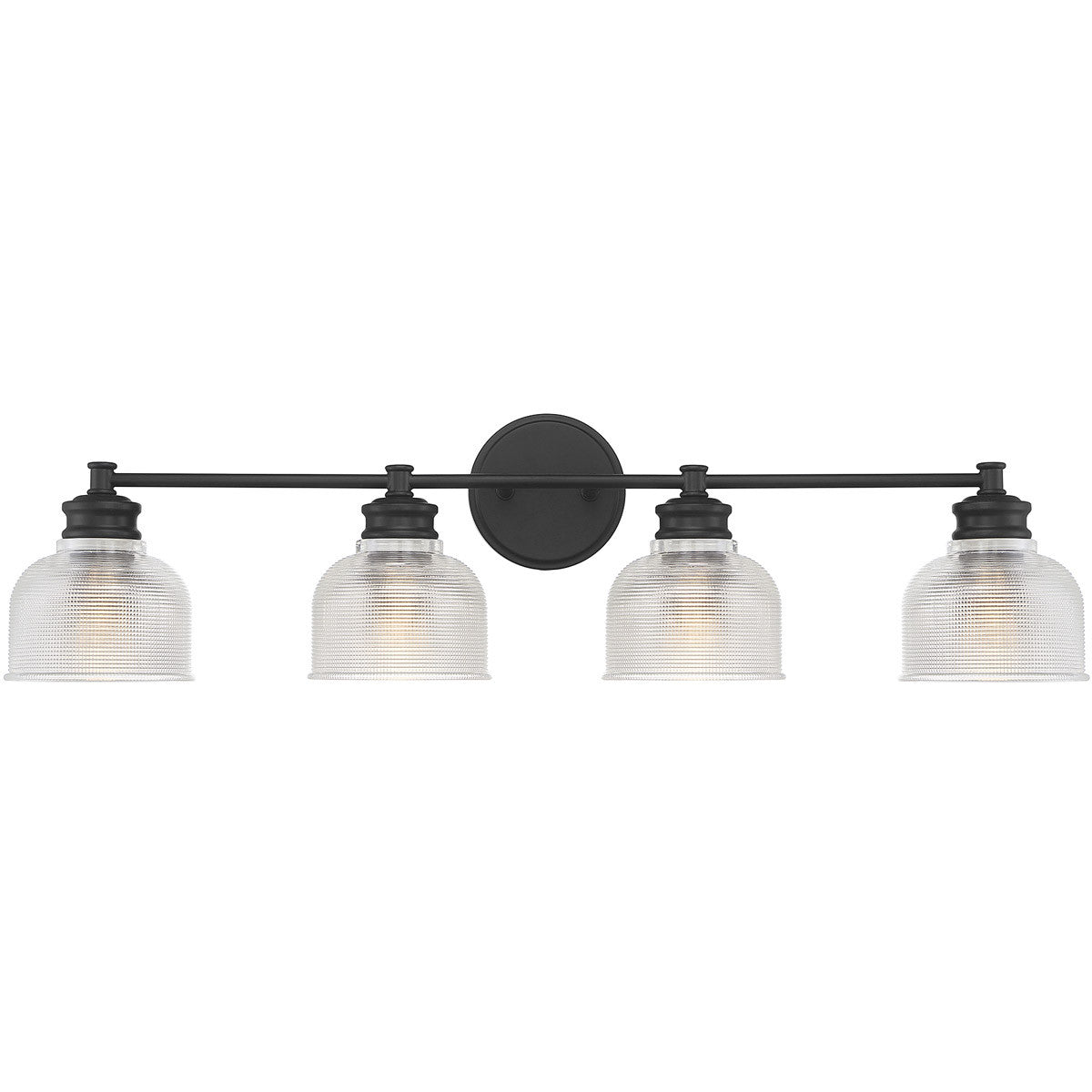 Meridian 4-Light Bathroom Vanity Light in Matte Black M80036MBK