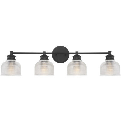 Meridian Lite Trends 4-Light Bathroom Vanity Light in Matte Black M80036MBK