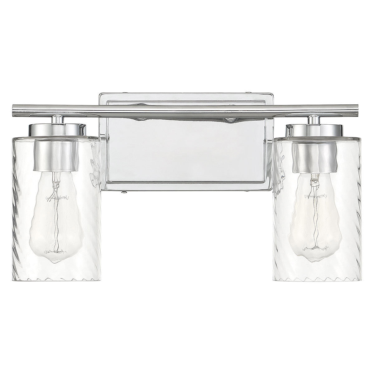 Meridian Lite Trends 2-Light Bathroom Vanity Light in Chrome M80037CH