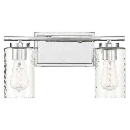 Meridian Lite Trends 2-Light Bathroom Vanity Light in Chrome M80037CH