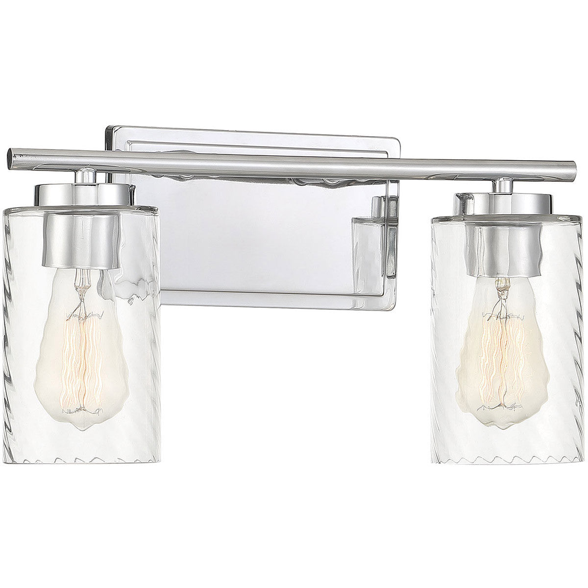 Meridian Lite Trends 2-Light Bathroom Vanity Light in Chrome M80037CH