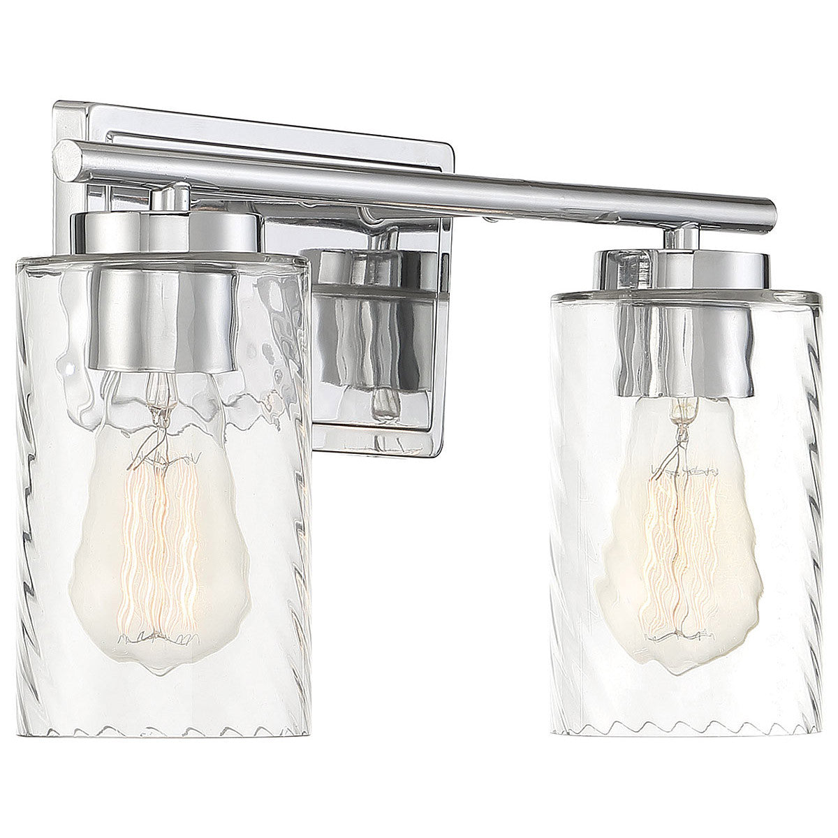 Meridian Lite Trends 2-Light Bathroom Vanity Light in Chrome M80037CH