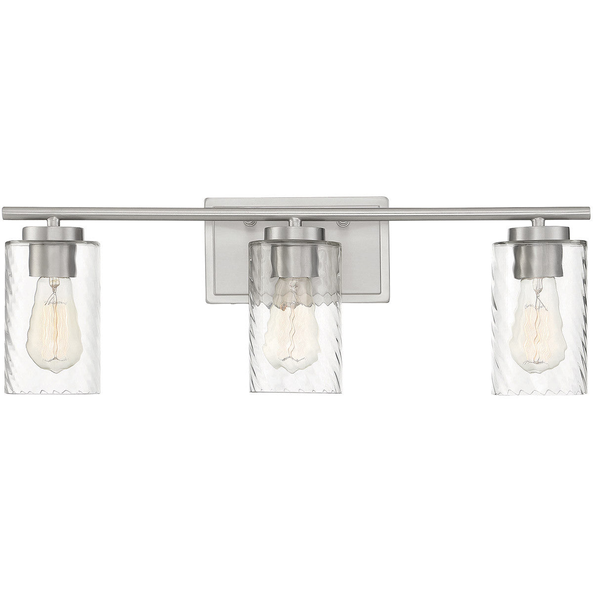 Meridian 3-Light Bathroom Vanity Light in Brushed Nickel M80038BN