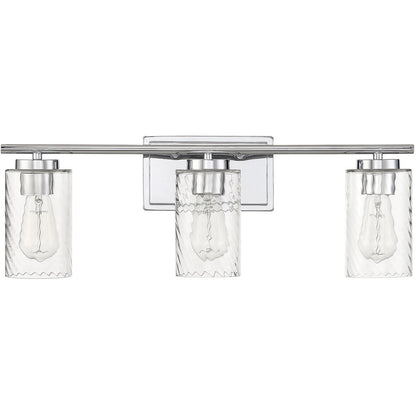 Meridian Lite Trends 3-Light Bathroom Vanity Light in Chrome M80038CH