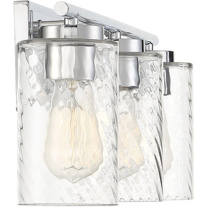 Meridian Lite Trends 3-Light Bathroom Vanity Light in Chrome M80038CH