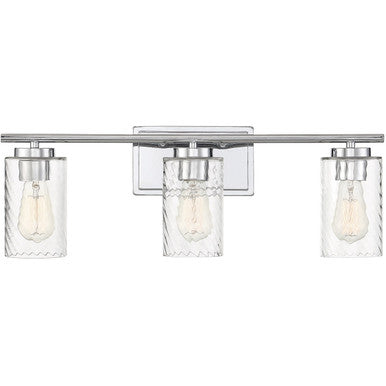 Meridian Lite Trends 3-Light Bathroom Vanity Light in Chrome M80038CH