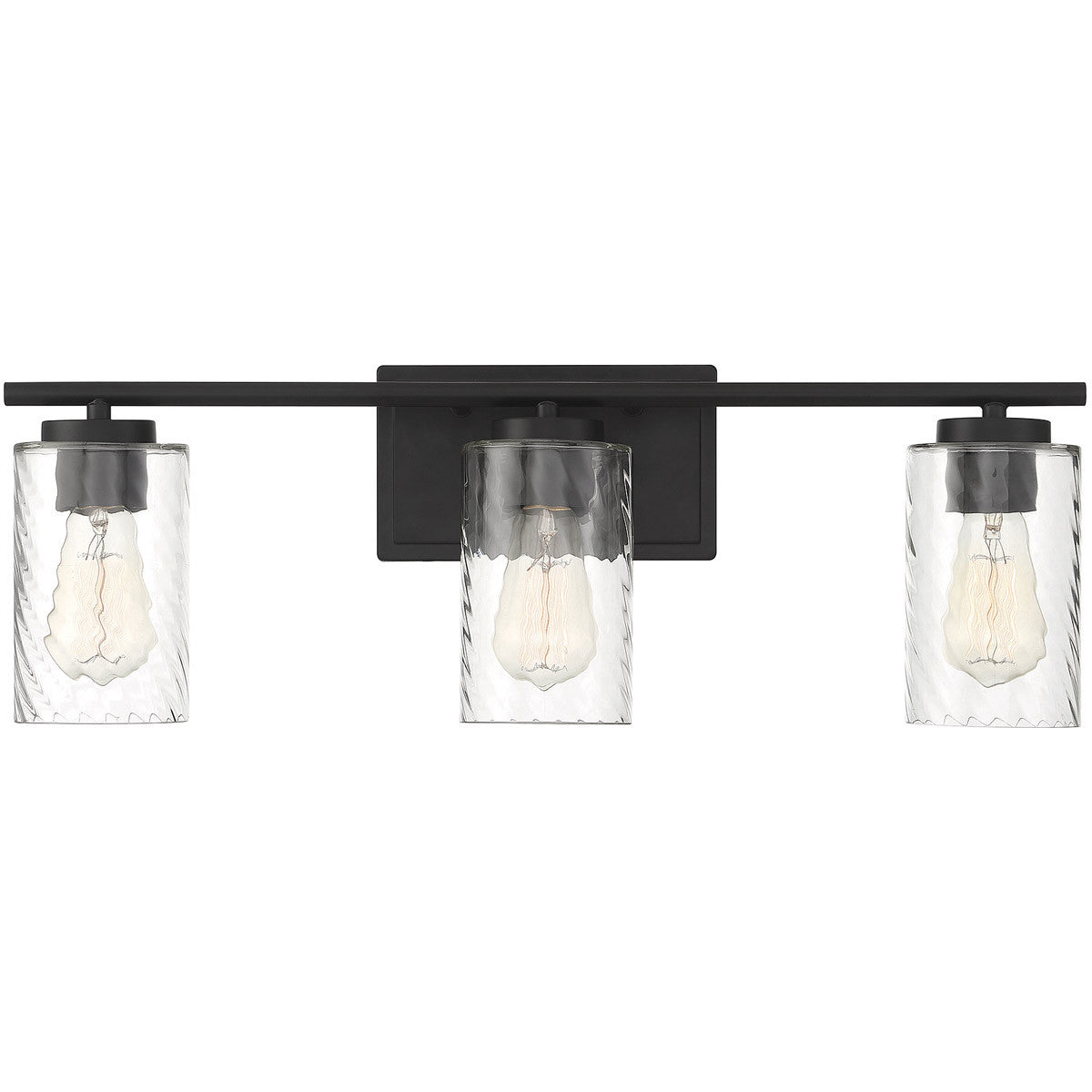 Meridian 3-Light Bathroom Vanity Light in Matte Black M80038MBK