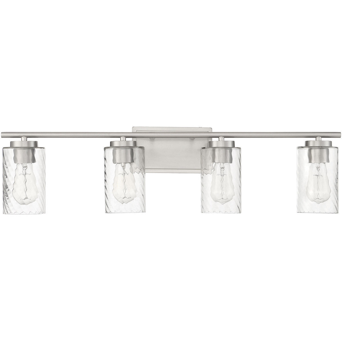 Meridian Lite Trends 4-Light Bathroom Vanity Light in Brushed Nickel M80039BN