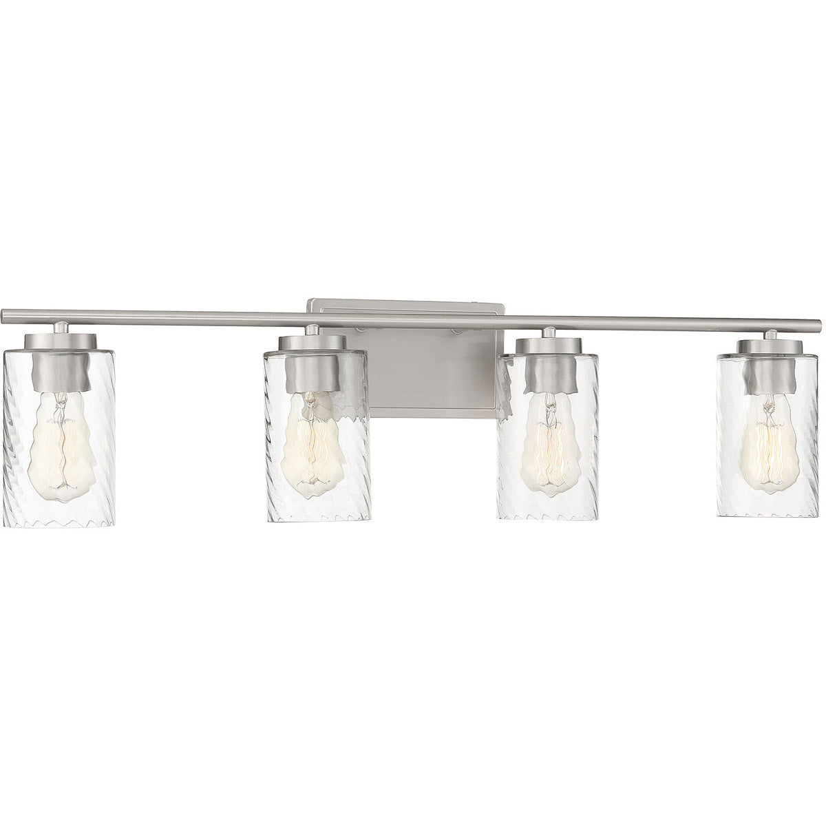 Meridian Lite Trends 4-Light Bathroom Vanity Light in Brushed Nickel M80039BN