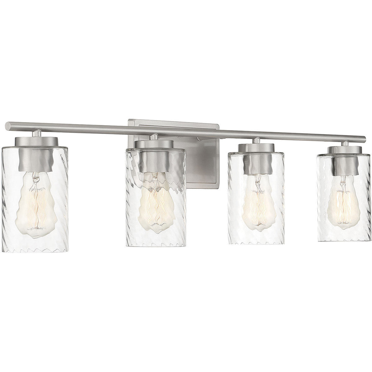 Meridian Lite Trends 4-Light Bathroom Vanity Light in Brushed Nickel M80039BN