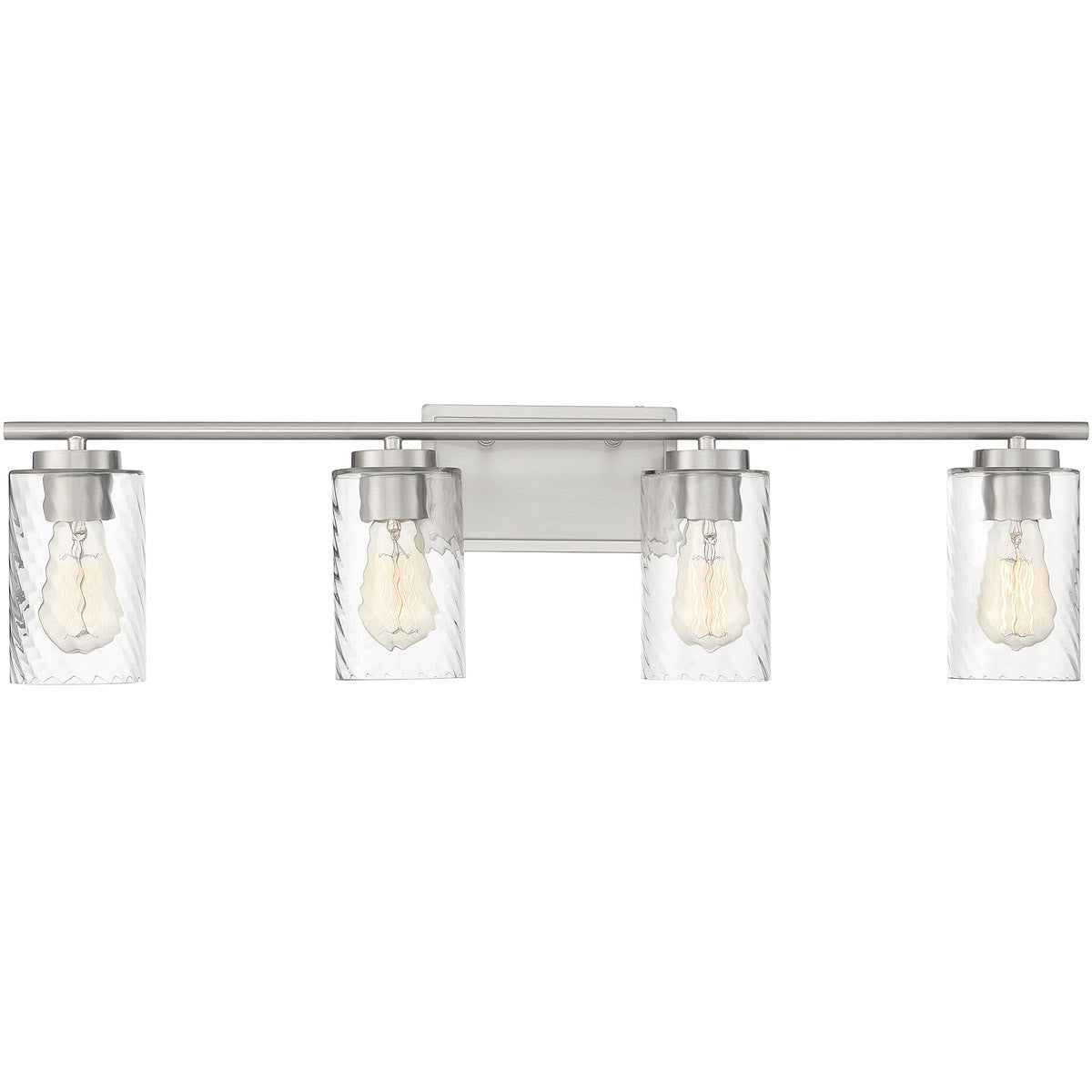 Meridian 4-Light Bathroom Vanity Light in Brushed Nickel M80039BN